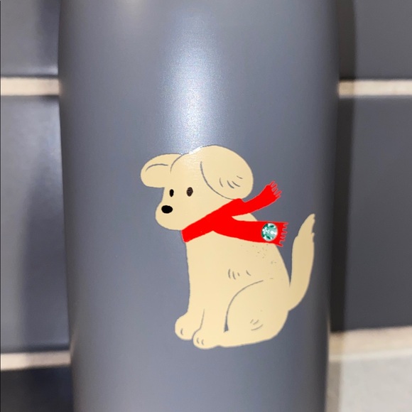 New Starbucks coffee ☕️ tumbler Holiday Puppy, conventional twist lid, 2025 - Picture 7 of 7
